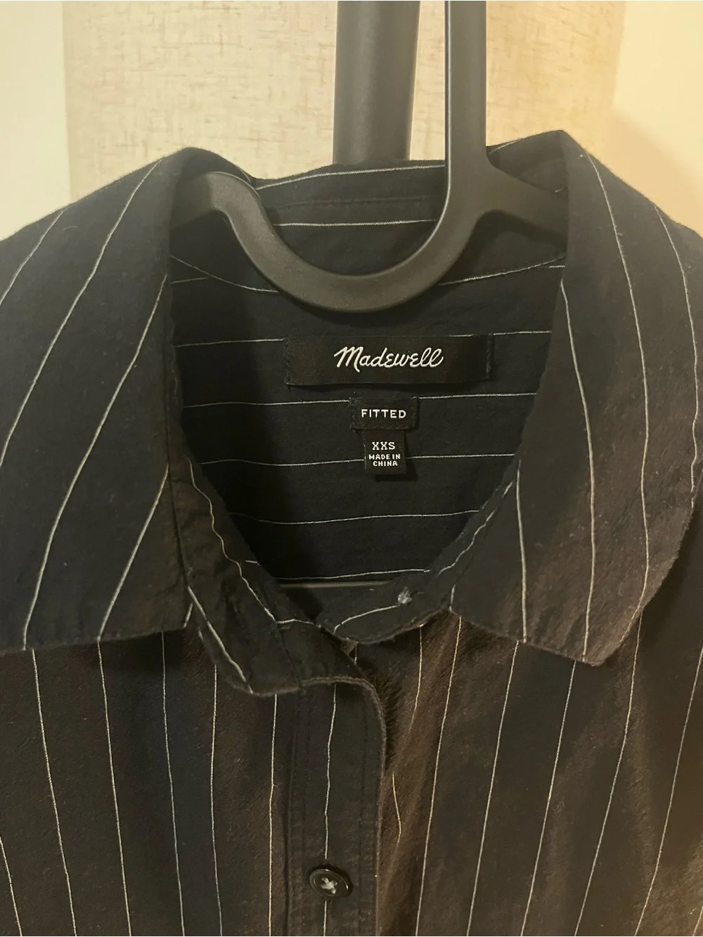 Madewell Signature Poplin Button-Up Shirt in Pinstripe